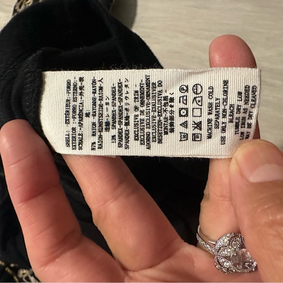 Free People Rock With It Black Embroidered Sleeves Off Shoulder Top Sz S - Picture 8 of 8